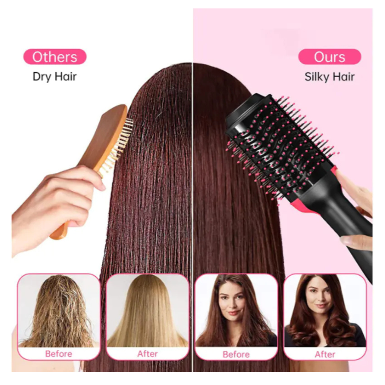 3-in-1 Hot Air Brush Dryer & Styler