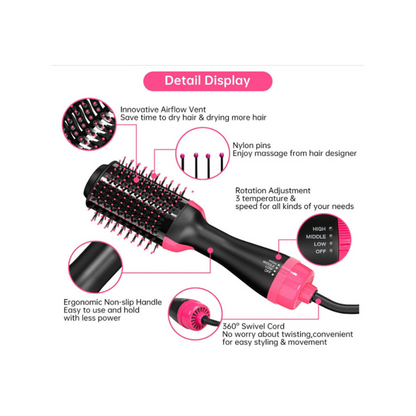 3-in-1 Hot Air Brush Dryer & Styler